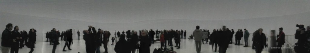 Panorama von innen, Hülle mit Menschen