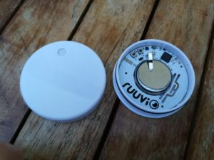 Beacon von Ruuvitag geöffnet